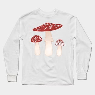 Amanita Mushroom Long Sleeve T-Shirt